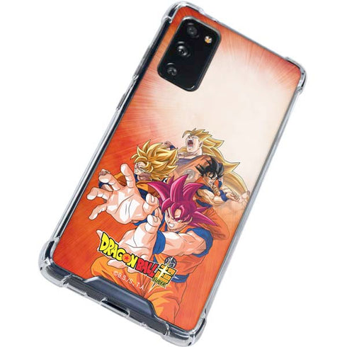 Dragon Ball Super Goku Evolution Galaxy S20 FE Clear Case